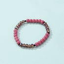 Ladies Beach Style Jewelry Multi Layers Beaded Alloy Bracelet Layered Pendant