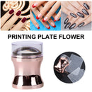 Clear Silicone Nail Stamper Manicure Scraper Polish Transfer Template with Cap