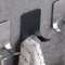 Self-adhesive Stainless Steel Double Hooks Bathroom Shaver Holder Hanger