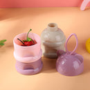 Portable Baby Food Storage Box Bear Shape Milk Powder Container (A Purple) Newly