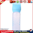 50oz Empty Hair Dye Applicator Brush Bottle Color Dispensing Comb (Blue) Newly