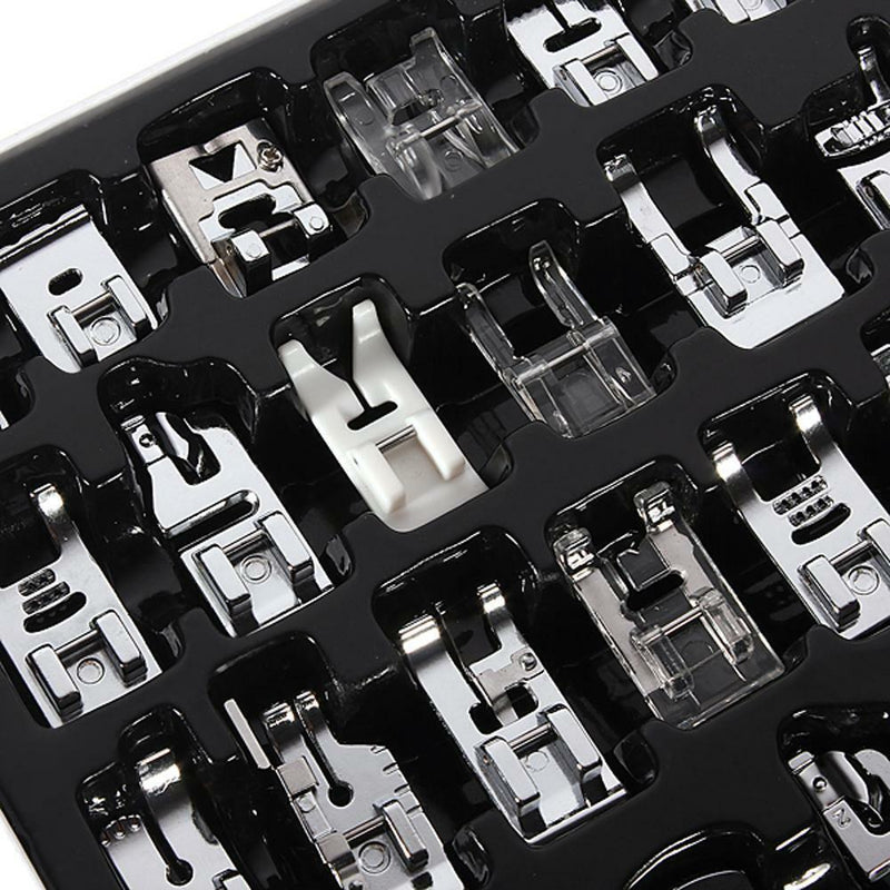 32 PCS Domestic Sewing Machine Foot Feet For Brother Singer Set