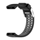 Silicone Watch Band for Polar V800 Replacement Wrist Strap (Black Grey) Newly