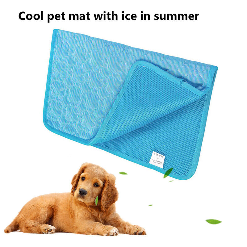 Dog Cooling Mat Cool Pad for Dogs Cats Summer Breathable Blanket Ice Mattress