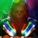#A Skeleton Glowing Gloves Halloween Orgy Colorful Luminous Finger Bone Gloves P