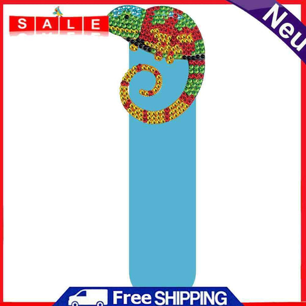 DIY Diamond Painting Leather Bookmark Mosaic Special-shaped Drill Craft Art Gift