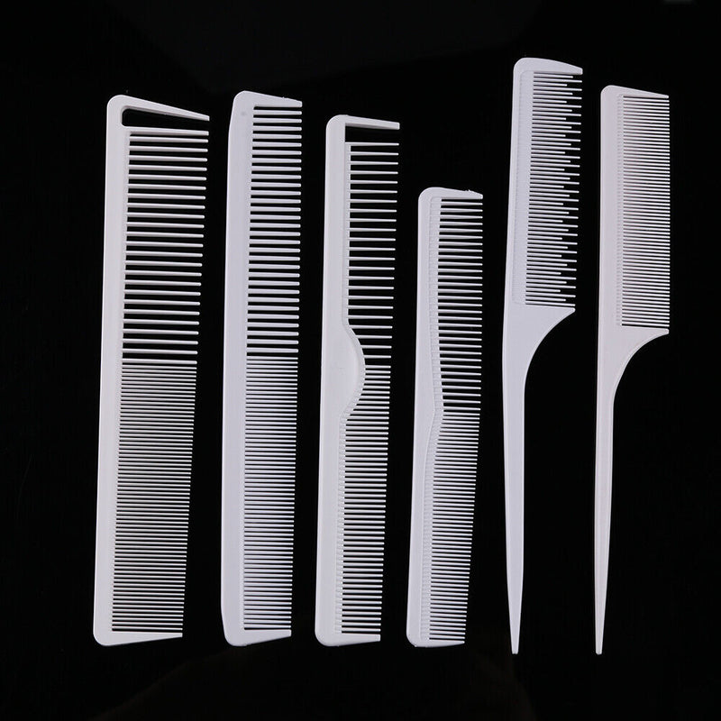 6pcs/set Anti Static Hairdresser Barber Salon Haircut Comb Pro Styling Tool