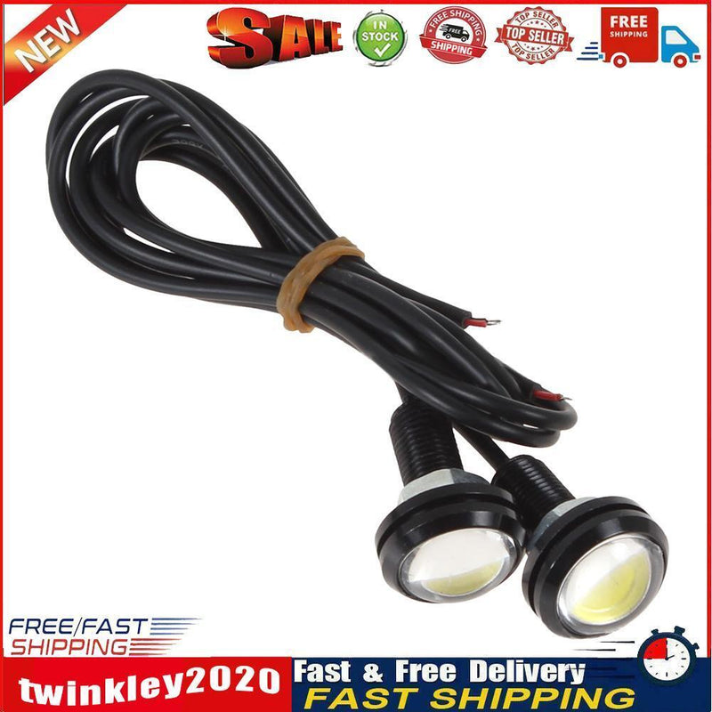 2x White DC12V 9W Eagle Eye LED Daytime Running DRL Backup Light Car Lamp Newly