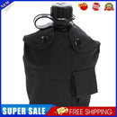 Portable Outdoor Hiking Camping Digital Kettle Bottle with Lunch Box(Black)