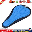 Bike Silicone Saddle Seat Cover Silica Gel Cushion Soft Pad Blue Newly