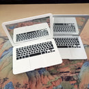 Simulation Laptop Makeup Mirror Portable Computer Cosmetic Mirror (White) Newly