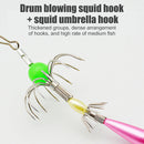 Luminous Fishing Octopus Hook Carbon Steel Squid Umbrella Hook Fishing Equipment