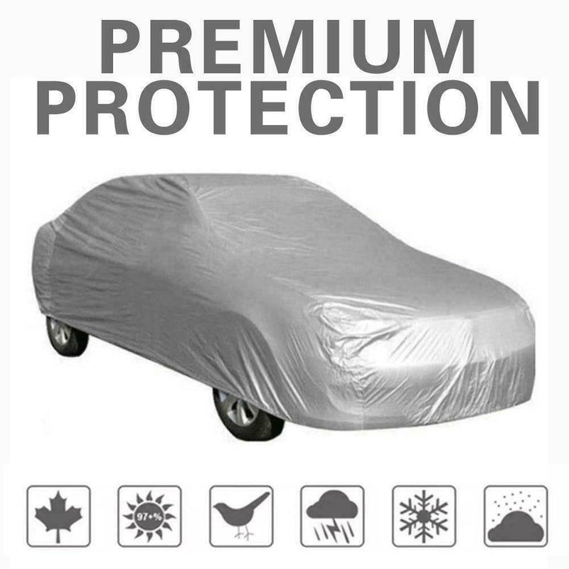 Car Full Cover Waterproof UV Dust Rain Resistant Fit XL For Large Cars,Size B6G6