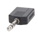 Stereo 6.35mm 1/4" 1 Male, 2Mono Female Jack Audio Splitter Adapter