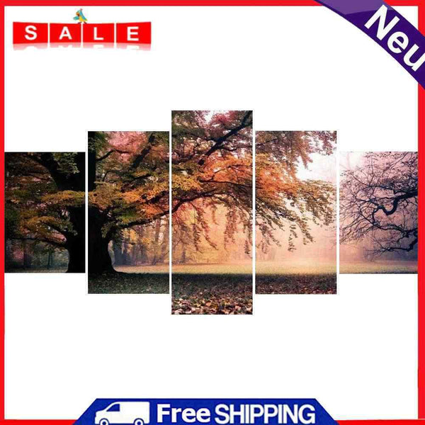 Tree Leaves Print Wall Oil Painting Polyester Wall Art Pictures Home Decoration