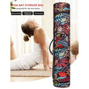 Printed Yoga Mat Bag Pilates Fitness Sports Exercise Pad Carry Backpack (1)