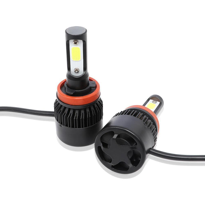 1 Pair H11 Car LED Headlight Kit 6500K 8000LM Hi-Low Beam Headlamp Bulbs