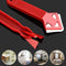 Silicone Caulking Grout Scraper Plastic Negative Angle Spatula (Wine Red) Newly