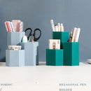 Plastic Desk Pen Holder School Office Stationery Large Capacity Makeup Storage