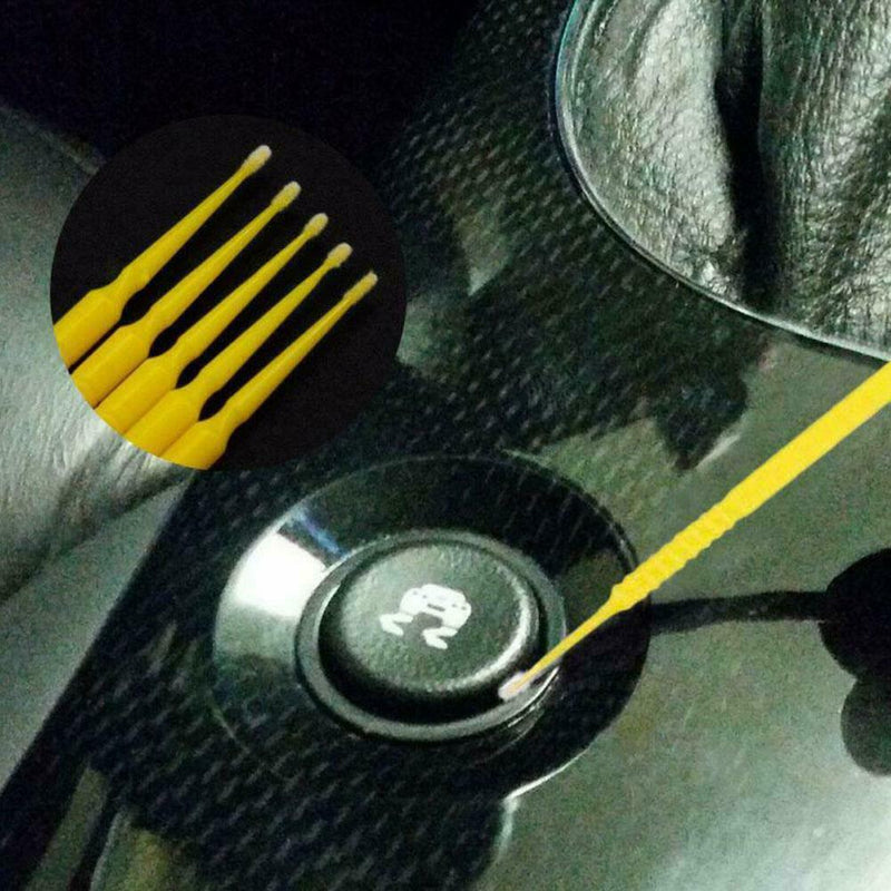 100x Micro Tips 1.0mm Car Up Paints Micro Brush Small Accessory Applicator N2C8