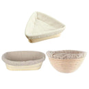 Dough Rattan Basket Bread Proofing Proving Baskets with Cover (Oval 3)
