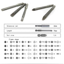 50pcs 75mm Security Screwdriver Bits Torx Hex Slotted Phillips (A)