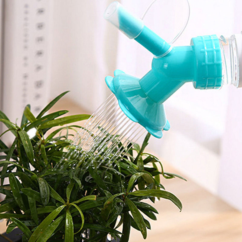 Dual Head Plant Bottle Watering Spout Cute Sprinkler Cap Mini Watering Can