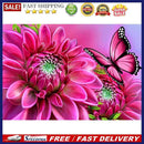 5D flower and butterfly series round diamond painting