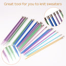 10 Pairs Knitting Needles Alumina Crochet DIY Sweater Weave Knitting Tools