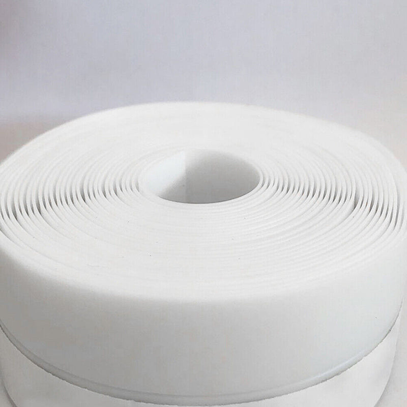 1m Self Adhesive Sealing Strip Door Window Silicone Weatherstrip (White)