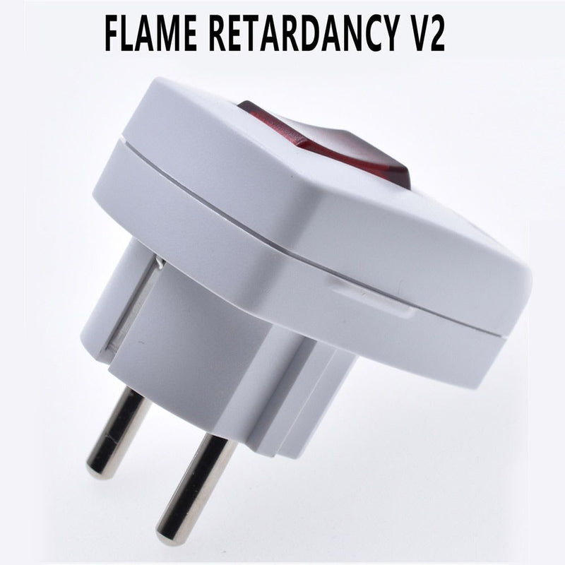 EU Plug 2Pin Power Swtich Receptacle Connector Plug Adapter Power Plug