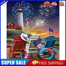 Lighthouse Fireworks Oil Paint By Numbers DIY Handpainted on Canvas Picture