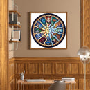 Partial Cross Stitch Art Paint 11CT Counted Moon Sun Embroidery Wall Orname