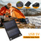 Waterproof 6W Power Bank Charger Solar Cells Battery Pack 5V USB Solar Pane
