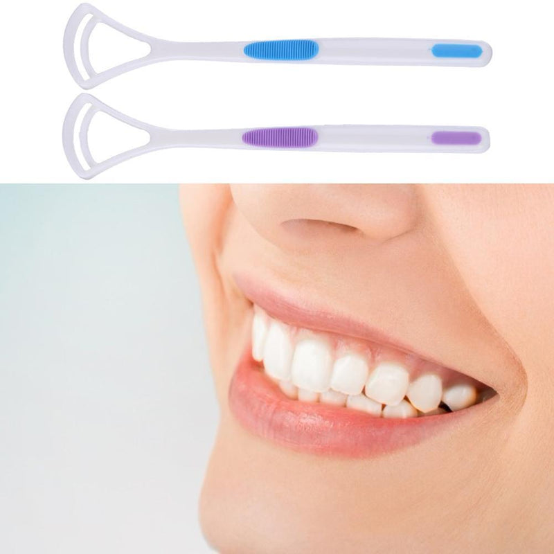 2pcs Tongue Scraper Tongue Brush Tongue Clean Tools Keep Fresh Breath Oral