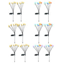 Creative Solar Lamp Convenient Use Yard Decor for Outdoor (Warm Light+6LED)