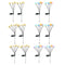 Creative Solar Lamp Convenient Use Yard Decor for Outdoor (Warm Light+6LED)