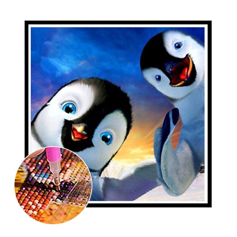 Penguin 5D Full Drill Diamond Painting Embroidery DIY Cross Stitch (M391) Newly