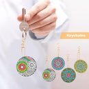 4pcs DIY Special-Shaped Diamond Painting Bag Pendant Mandala Keychains Pendant
