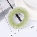 Colorful Hair Accessorier Headband Ponytail Holder Plush Scrunchies Rubber