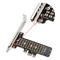 SSD M.2 NVME to PCI-E X1 Adapter Board Support PCI-E4.0/3.0 (High Baffle)