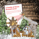 Nativity Scene Xmas LED Nativity Family Scene Silhouette Stake Warm White