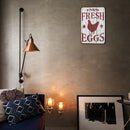 Fresh Egg Sheet Metal Drawing Metal Painting Tin Wall Home Poster Bedroom Sign