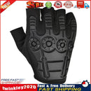 Anti Slip Men Women Half Finger Gloves Training Fingerless Gloves (Black) Newly