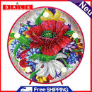 Special Shape Partial Drill Flowers Diamond Painting LED Night Light Xmas Decor