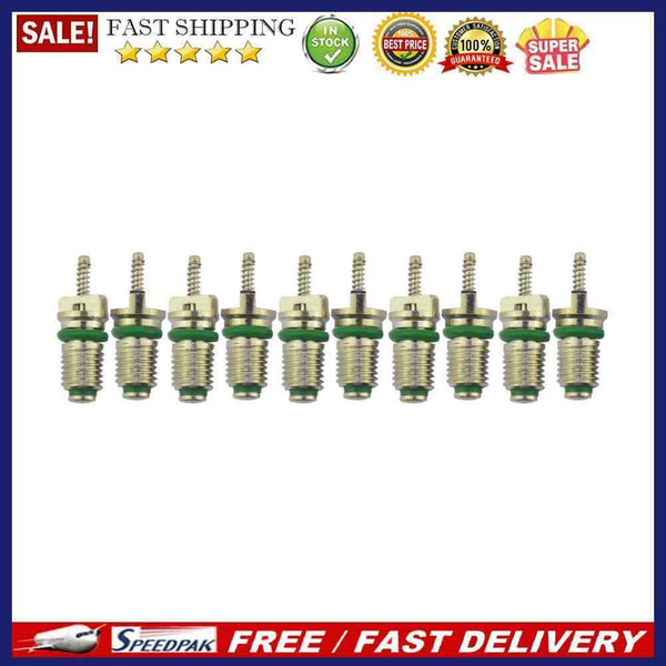10pcs/lot R134a A/C Valve Cores Car Auto Air Conditioning Valve Cores Green