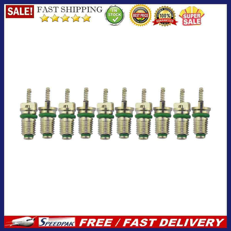 10pcs/lot R134a A/C Valve Cores Car Auto Air Conditioning Valve Cores Green