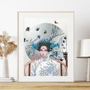 Chinese Style Beauty 5D Diamond Painting Partial Special Shaped Drill (K058)
