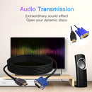 1.8m HDMI to 15Pin VGA Cable 1080P Video Male to Male Cord for HDTV Projector