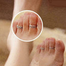 12PCs/set Women Fashion Simple Toe Ring Adjustable T3Q4 M2L0 Z7L9 Beach H2W8
